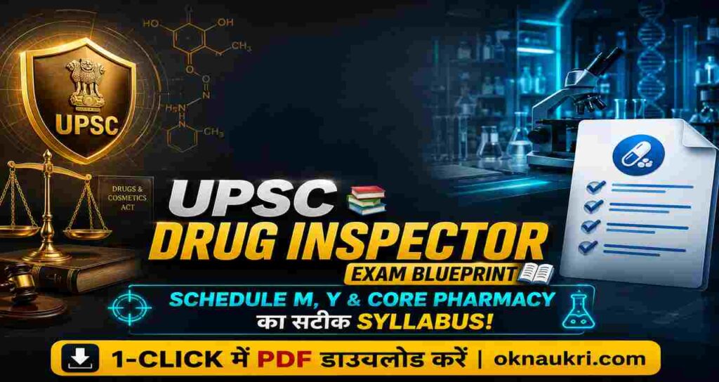 UPSC Drug Inspector Syllabus 2026 & Exam Pattern Explained
