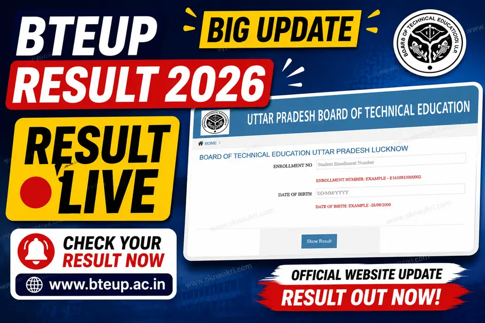 BTEUP Result 2026 Even Semester Result OUT