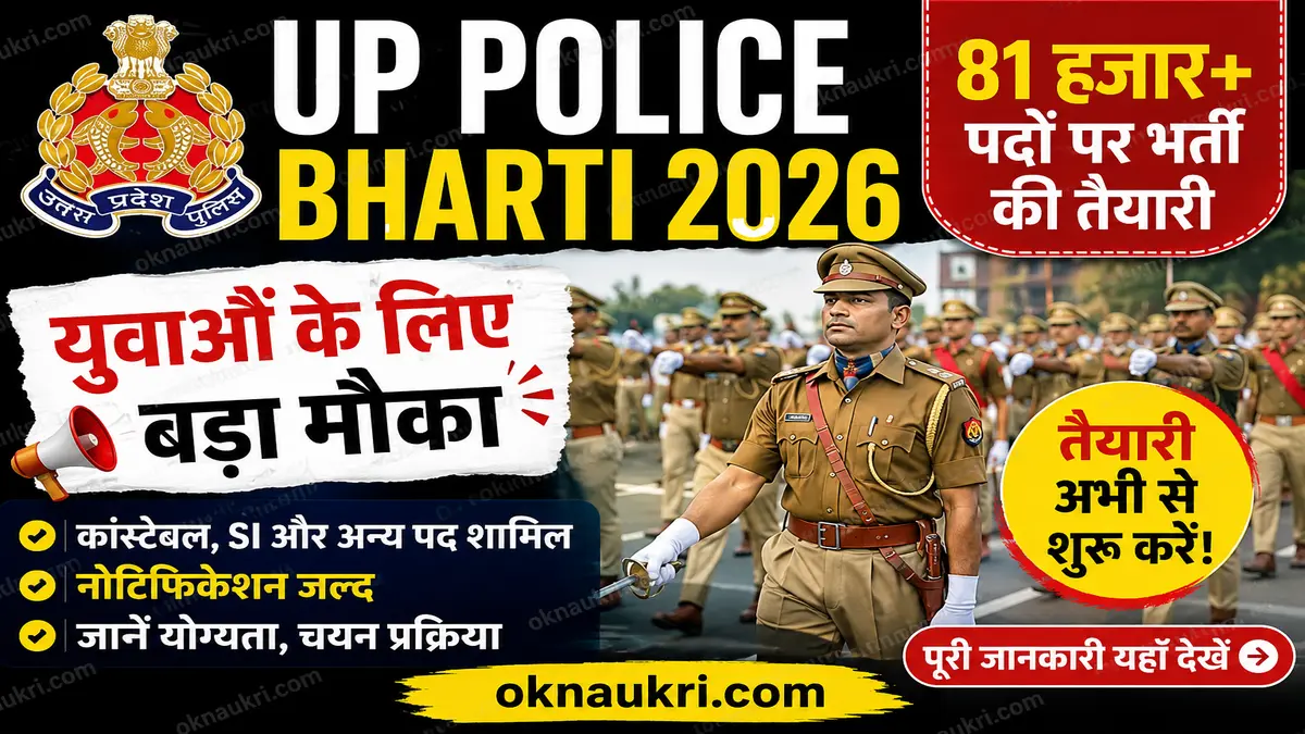 UP Police Bharti 2026 की नई भर्ती का लेटेस्ट अपडेट
