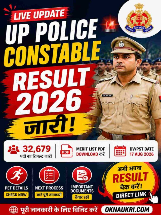 UP Police Constable Result 2026 Out Merit List PDF Download